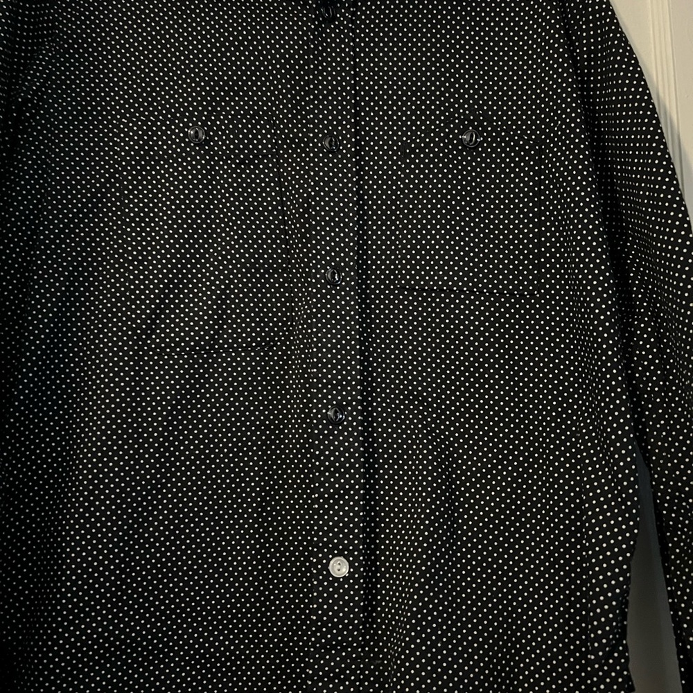 Mens, Large Engineered Garments, black with white Polkadots. Excellent condition